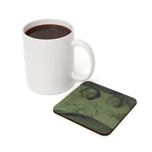 Post Mortem Coaster - two children in bed