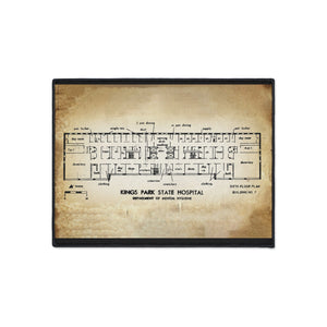 Vintage Kings Park State Hospital Floor Plan Mat
