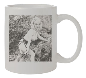 Blonde Bombshell white mug