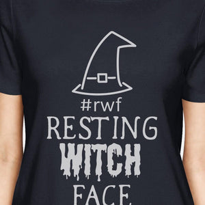 Rwf Resting Witch Face Womens Navy Shirt