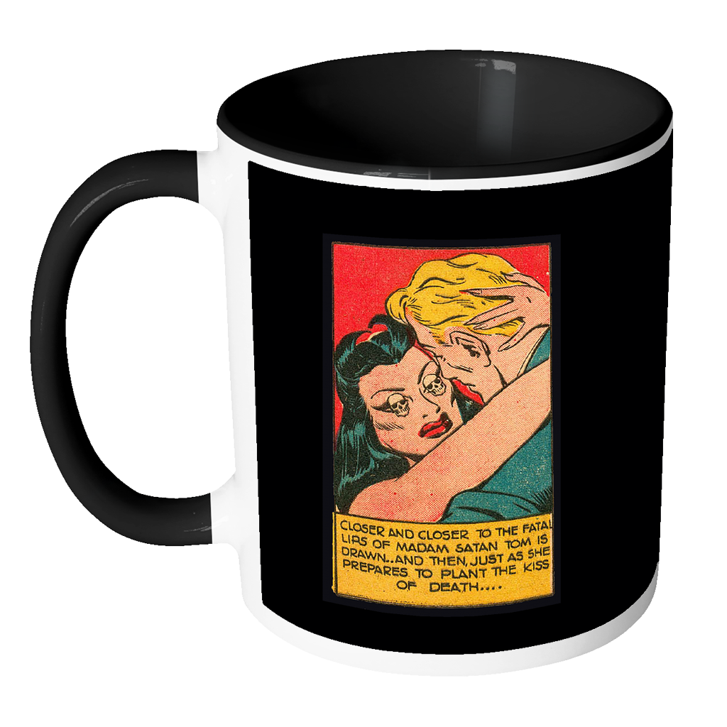 Madame Satan - Kiss of Death coffee mug B&W