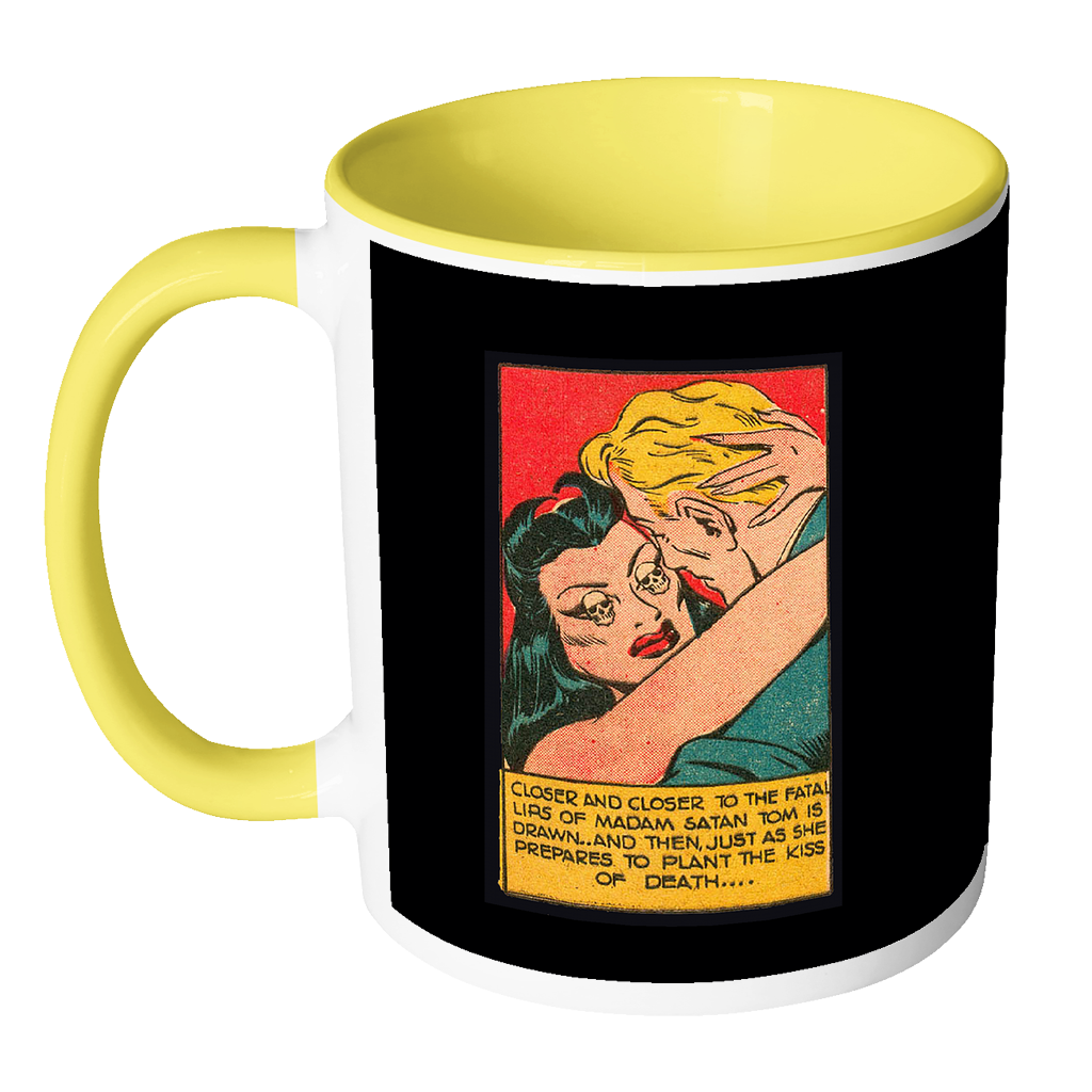 Madame Satan - Kiss of Death coffee mug B&W