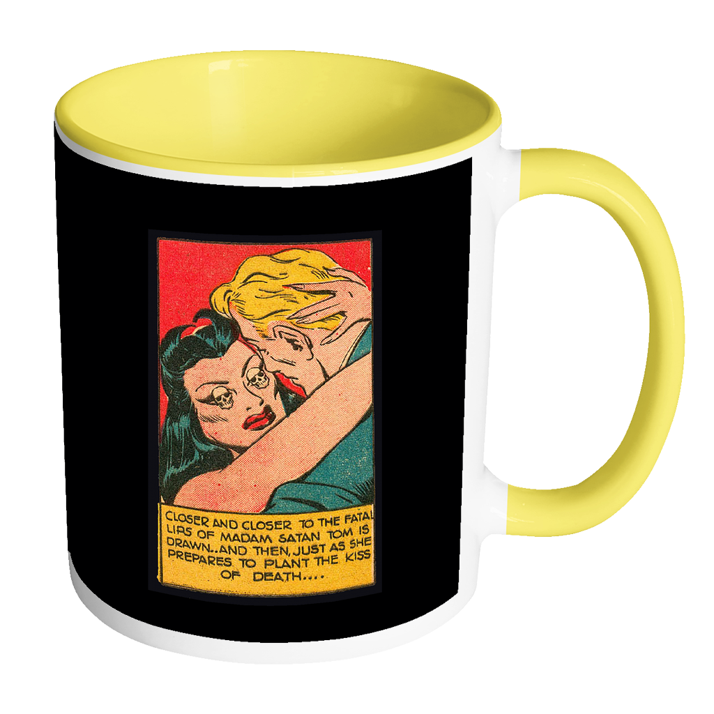 Madame Satan - Kiss of Death coffee mug B&W
