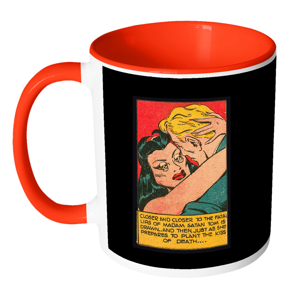 Madame Satan - Kiss of Death coffee mug B&W