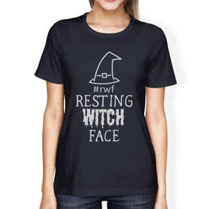 Rwf Resting Witch Face Womens Navy Shirt