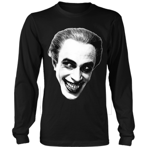 Man Who Laughs image on long sleeve T