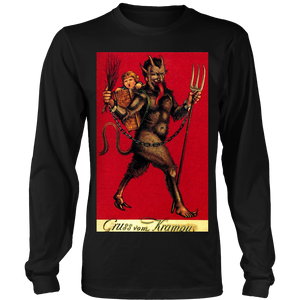 Krampus Red - Long Sleeve T Shirt