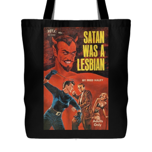 Satan Was a Lesbian tote Black